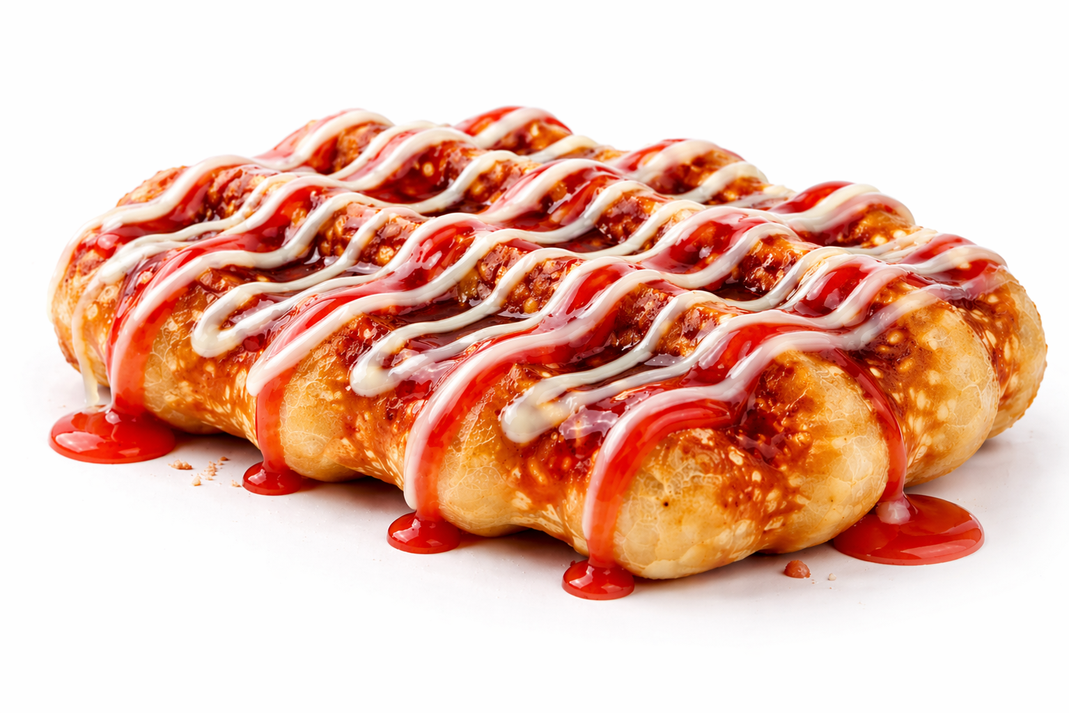 Strawberry Drizzle Croffle
